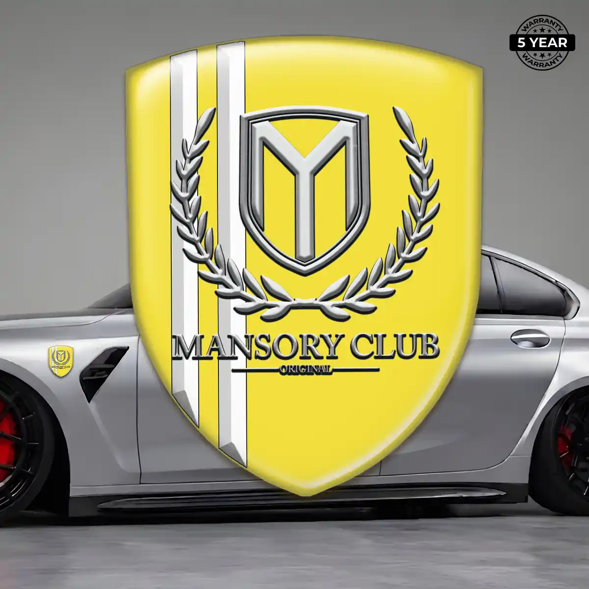 Mansory Domed Logo Decal Sleek Style