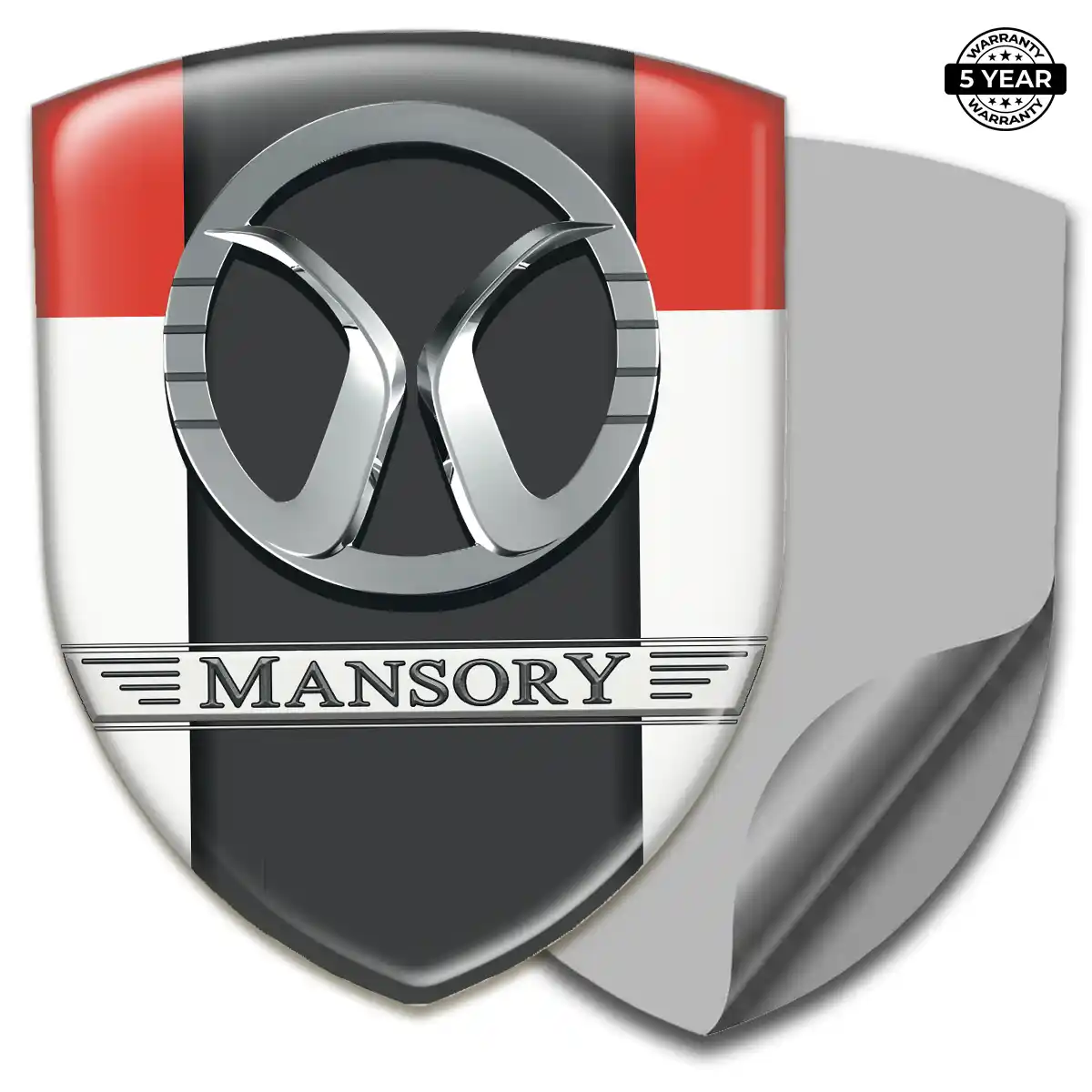 Mansory Domed Logo Sticker Interior Luxe