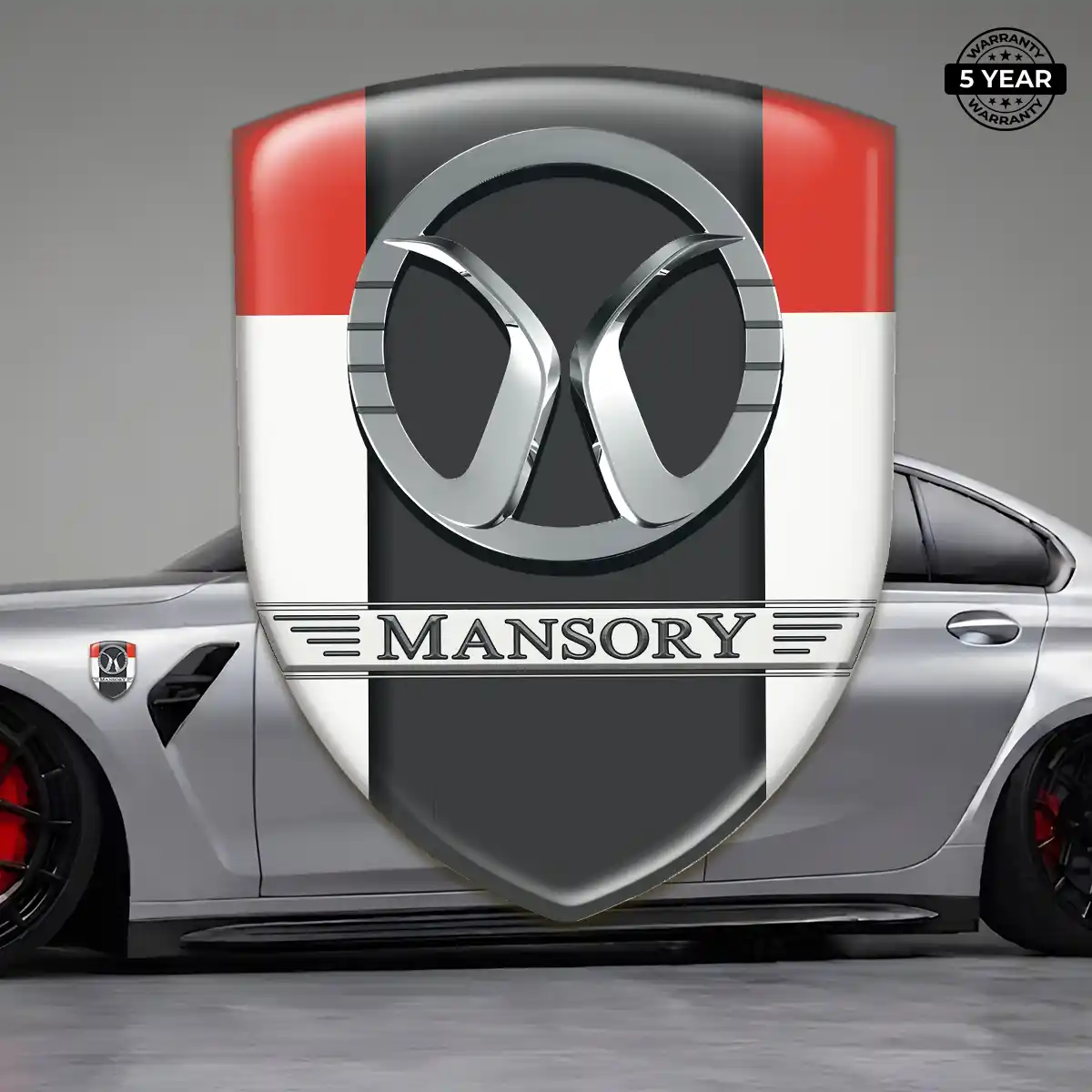 Mansory Domed Logo Sticker Interior Luxe