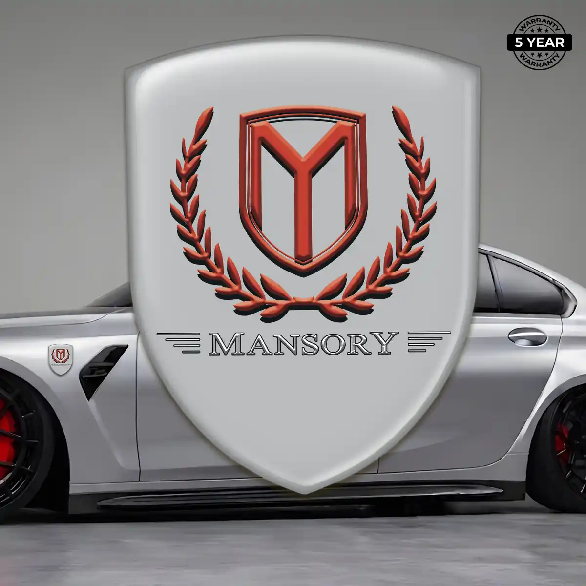 Mansory Domed Logo Sticker Prime Quality