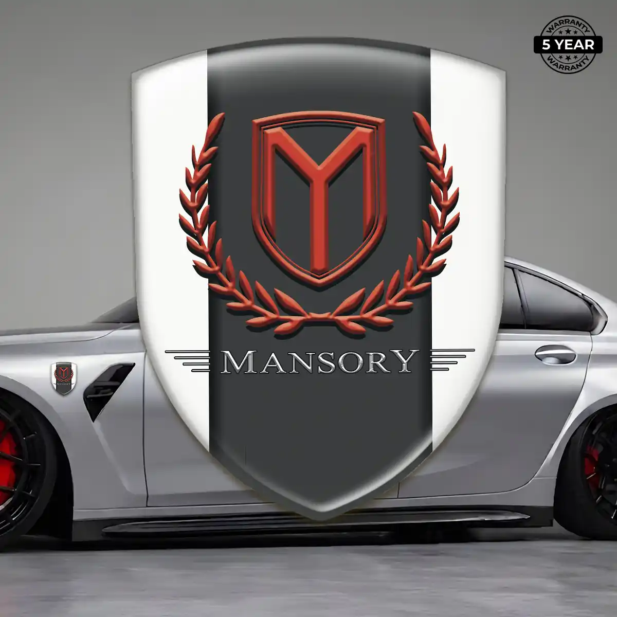 Mansory Domed Logo Sticker Resin Elite