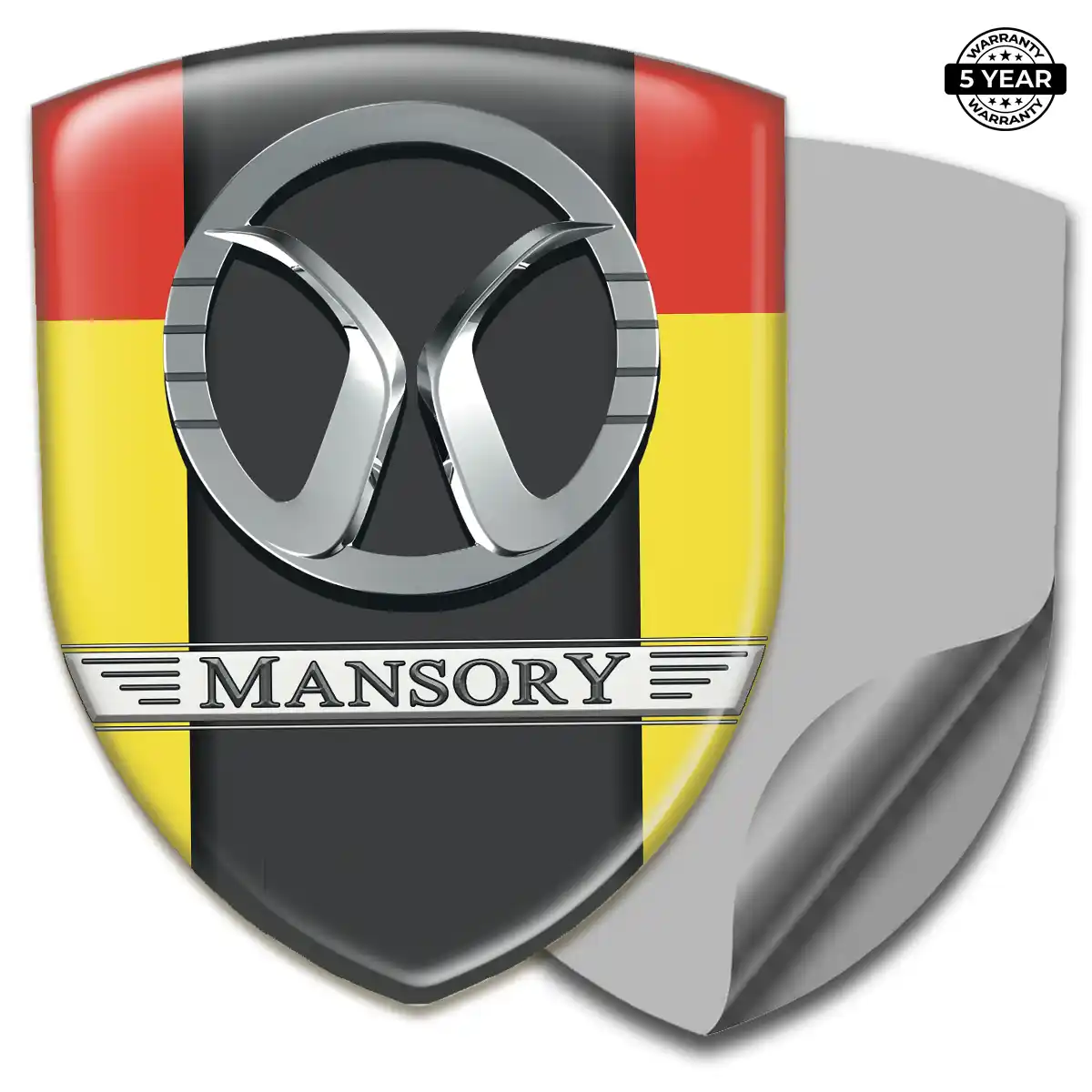 Mansory Domed Logo Sticker Resin Luxe