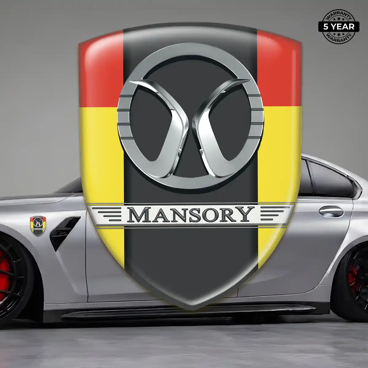 Mansory Domed Logo Sticker Resin Luxe