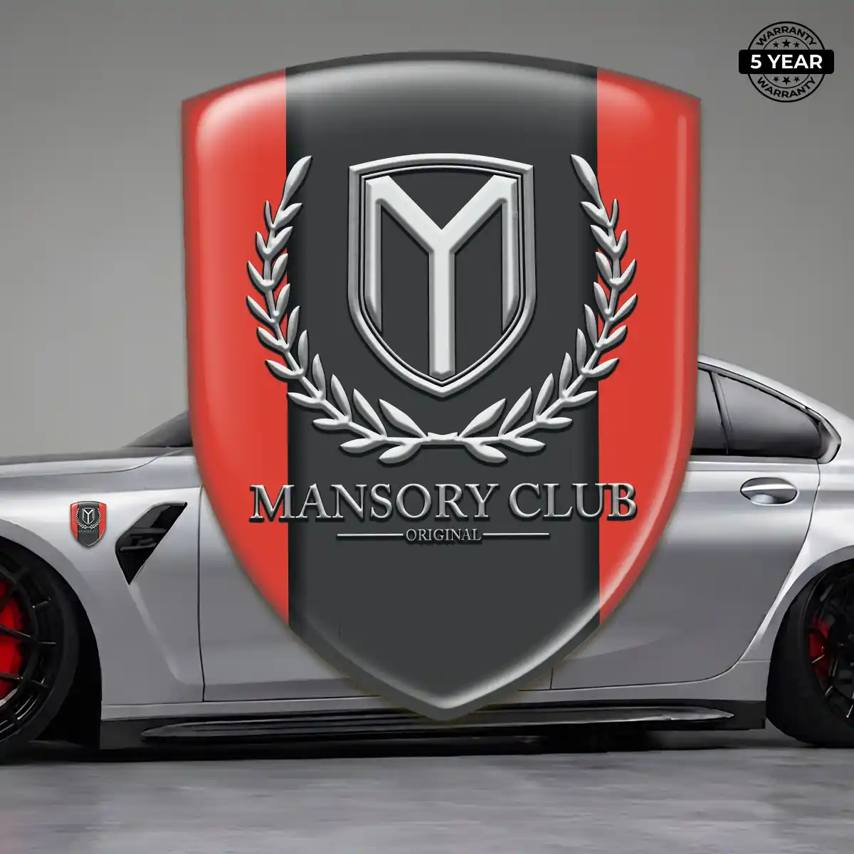 Mansory Domed Logo Sticker Sleek Style