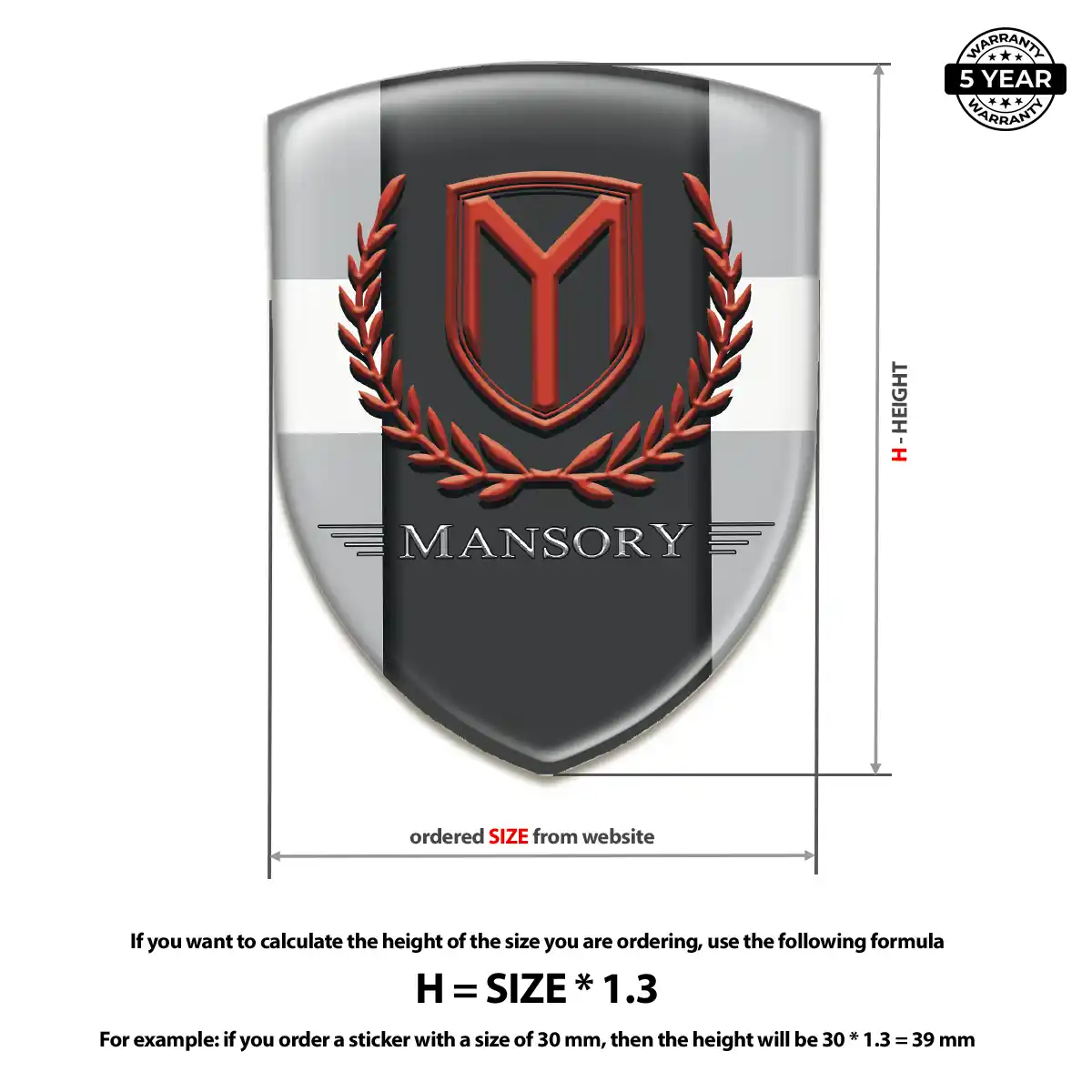 Mansory Emblem Badge Elite Edition