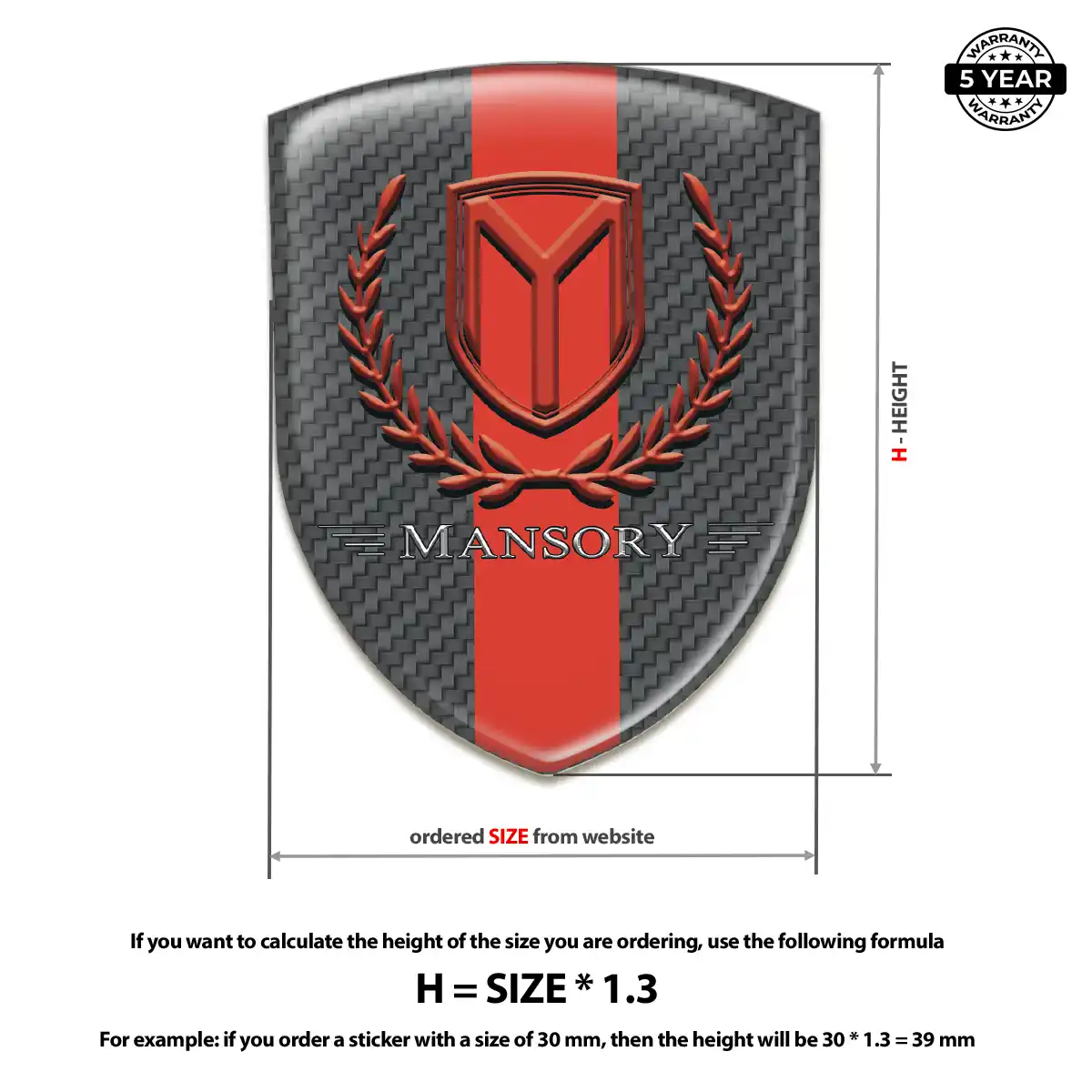 Mansory Emblem Badge Exclusive Series