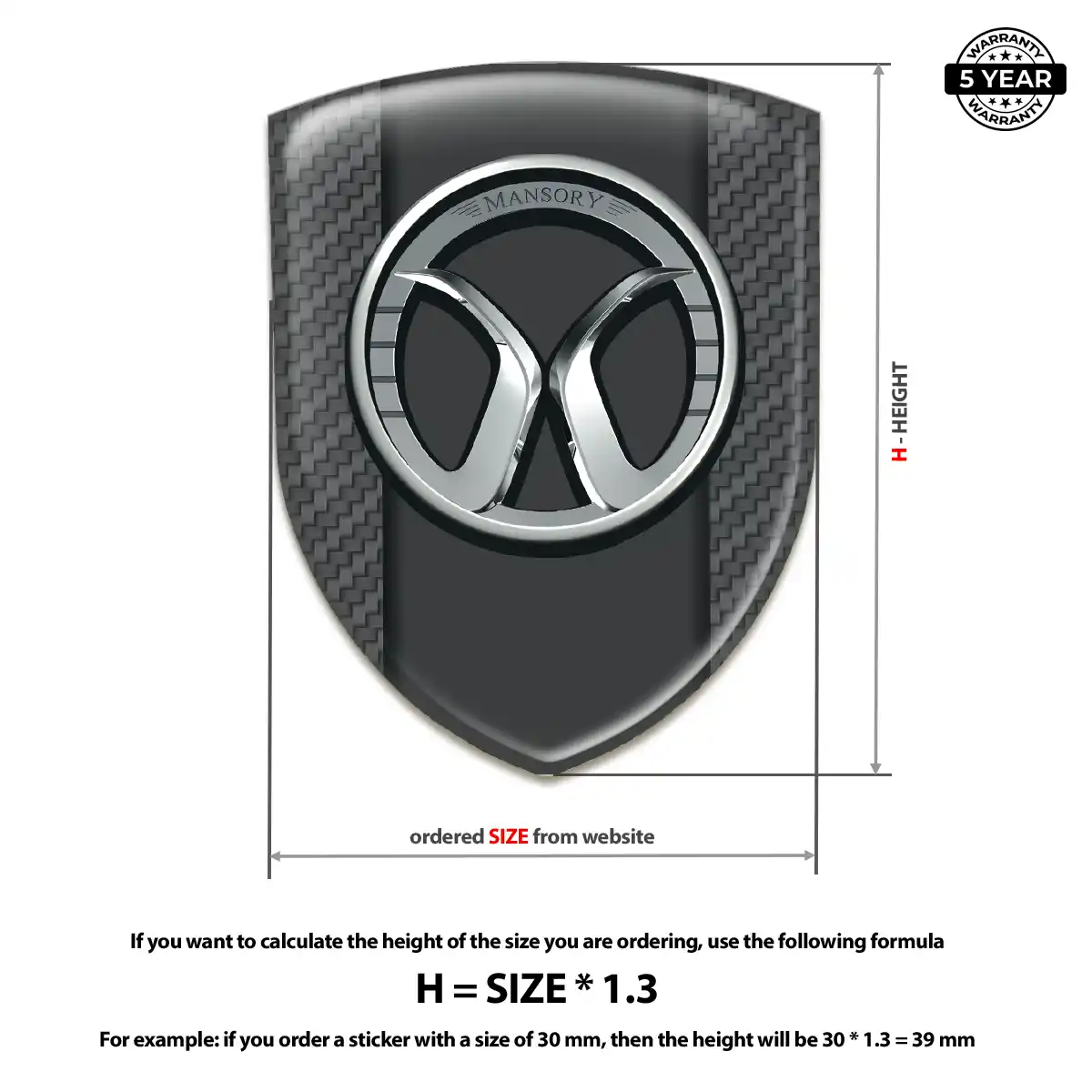 Mansory Emblem Badge Interior Luxe
