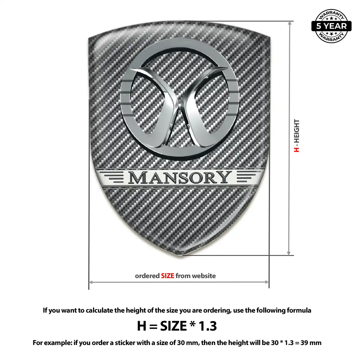 Mansory Emblem Badge Noble Edition