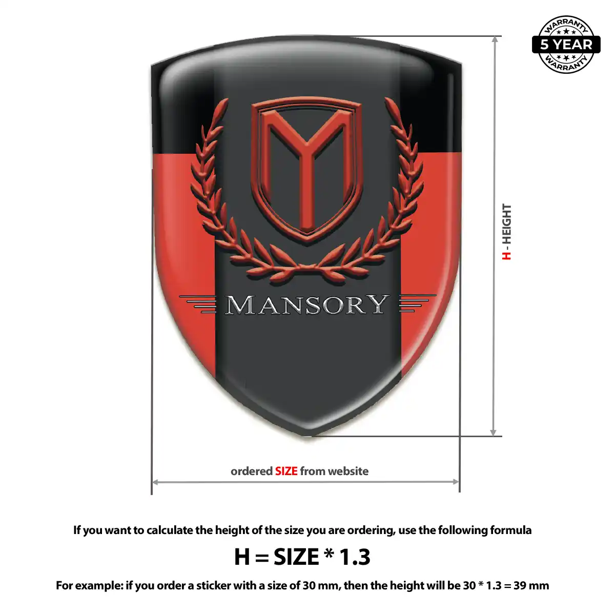 Mansory Emblem Crest Prime Quality