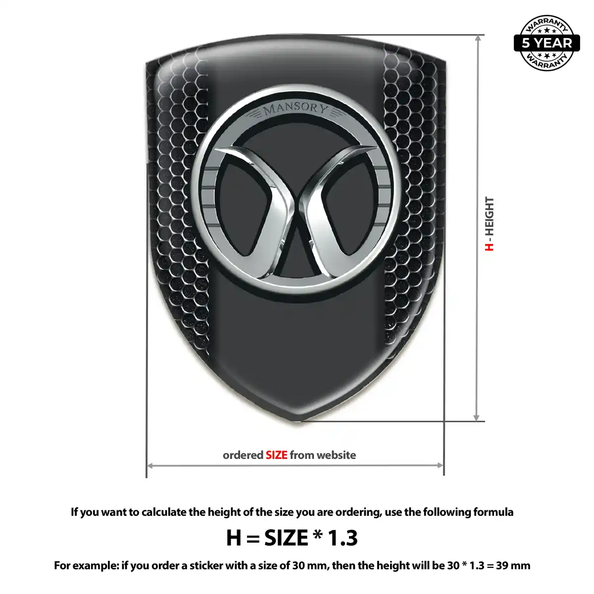 Mansory Emblem Crest Signature Grade
