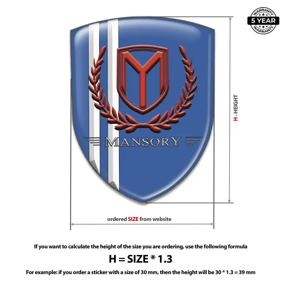 Mansory Emblem Crest Sleek Style