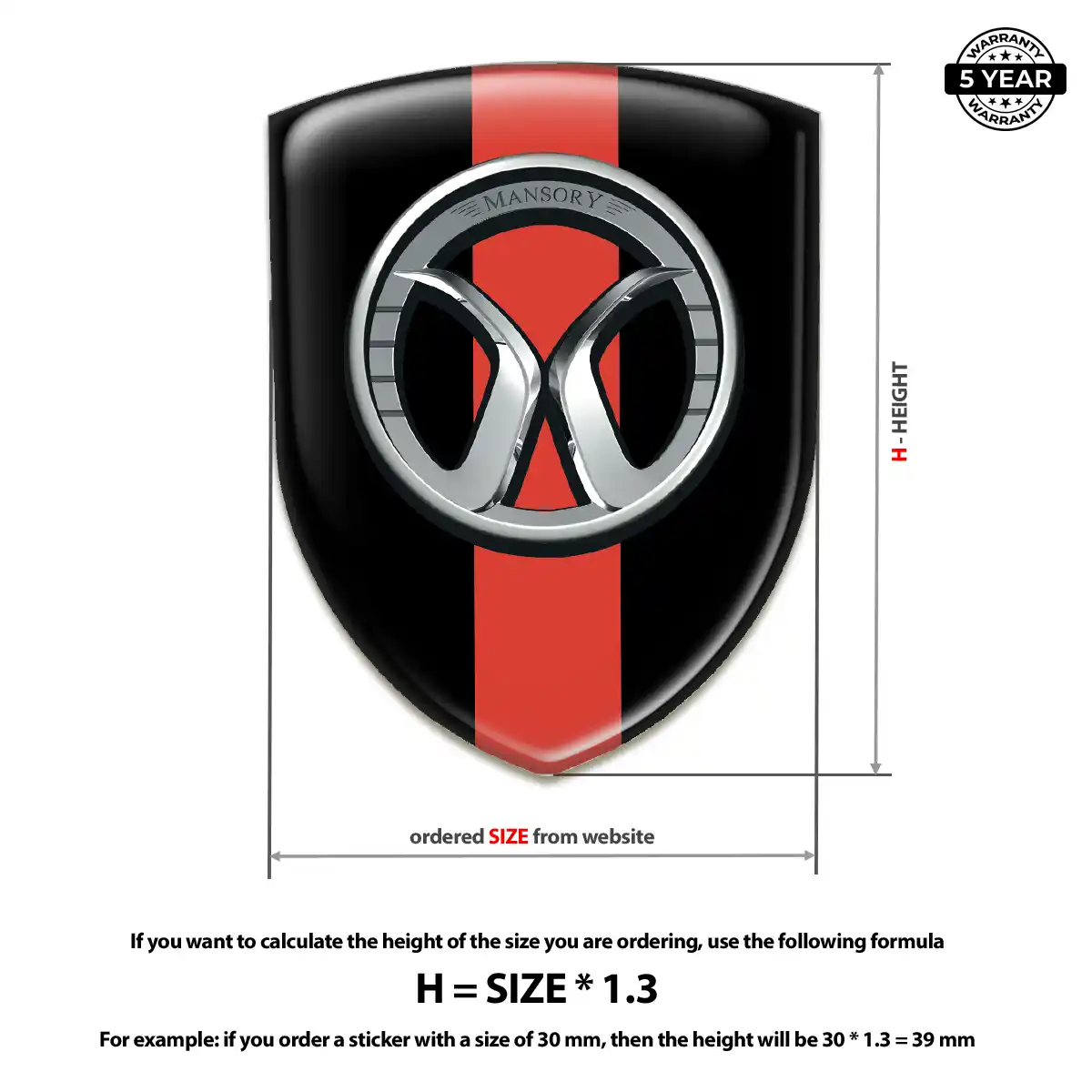Mansory Emblem Crest Superior Craft