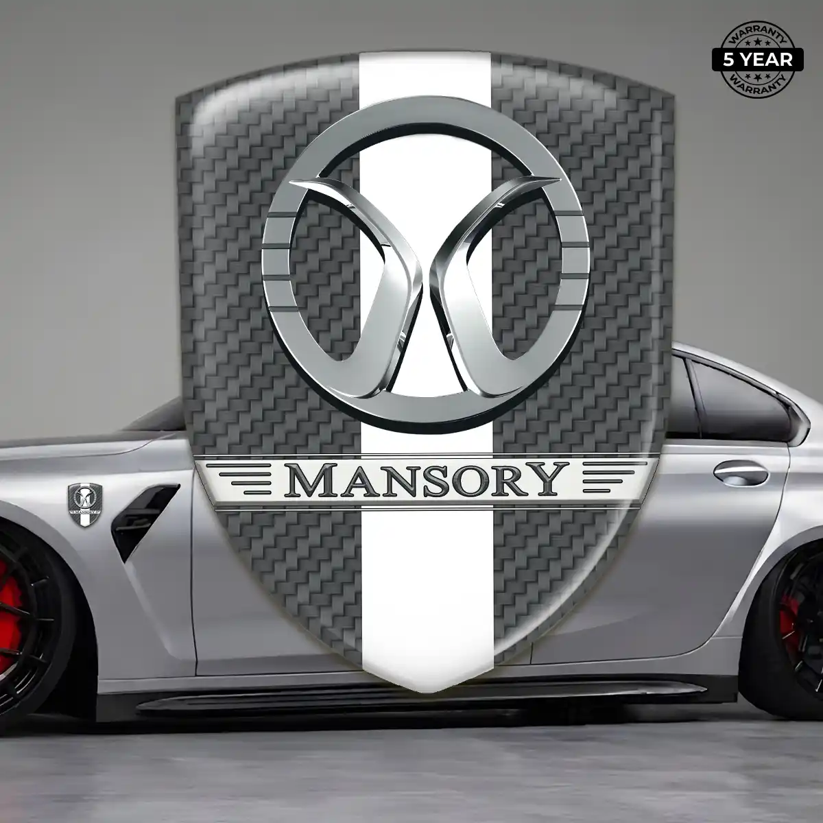 Mansory Emblem Domed Badge Resin Luxe