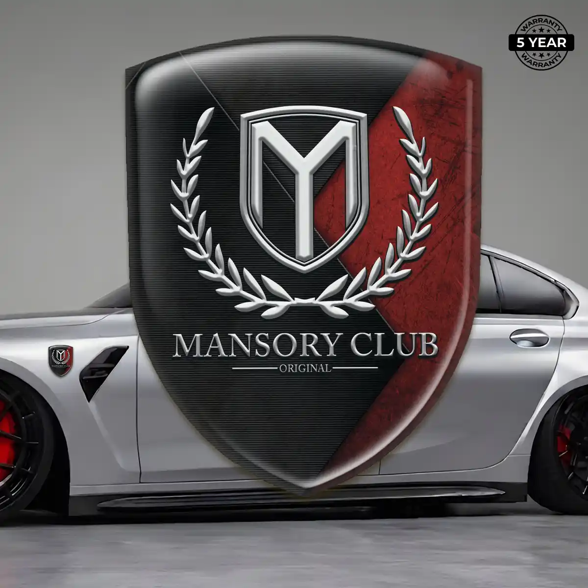 Mansory Emblem Domed Badge Sleek Style