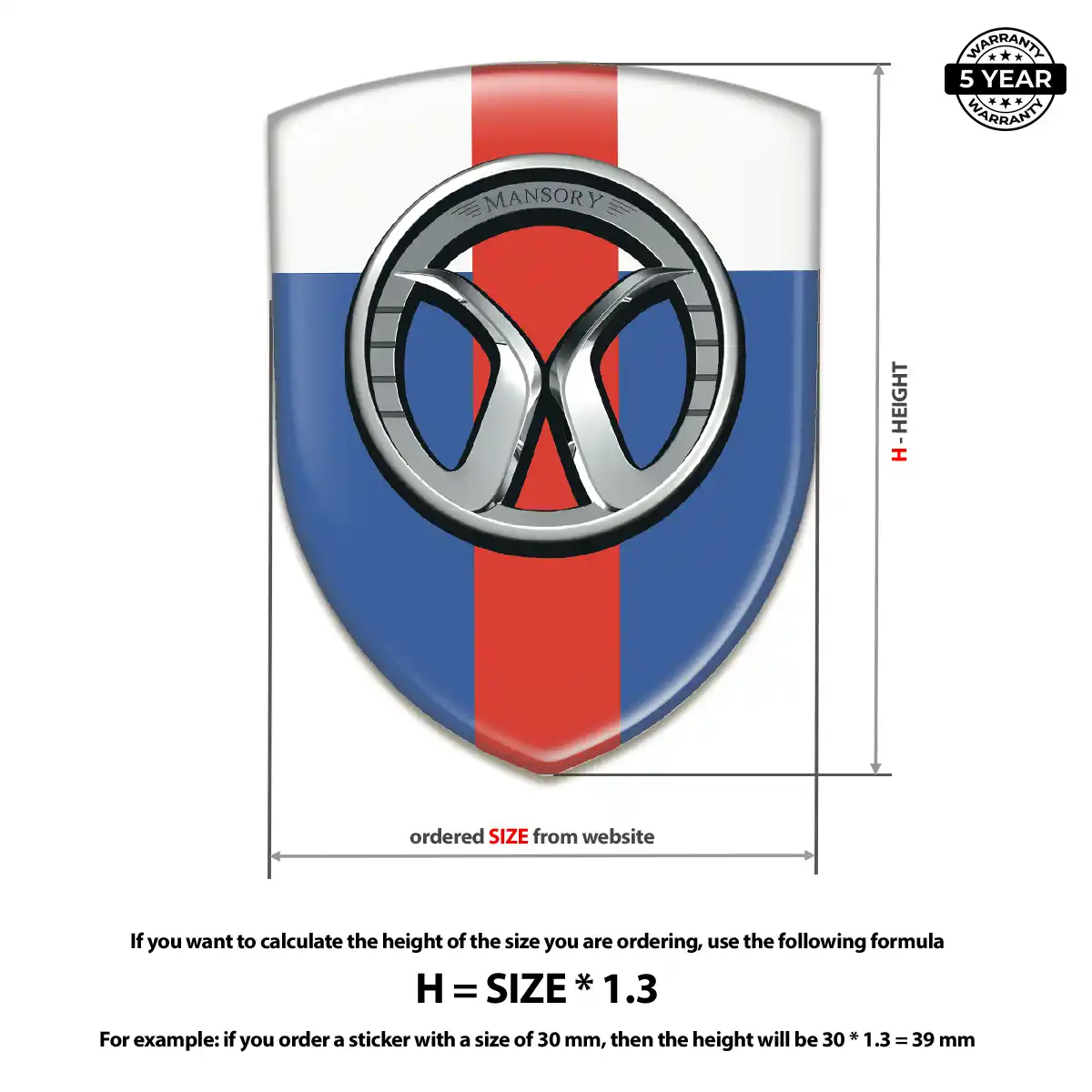 Mansory Emblem Logo Badge Exclusive Series