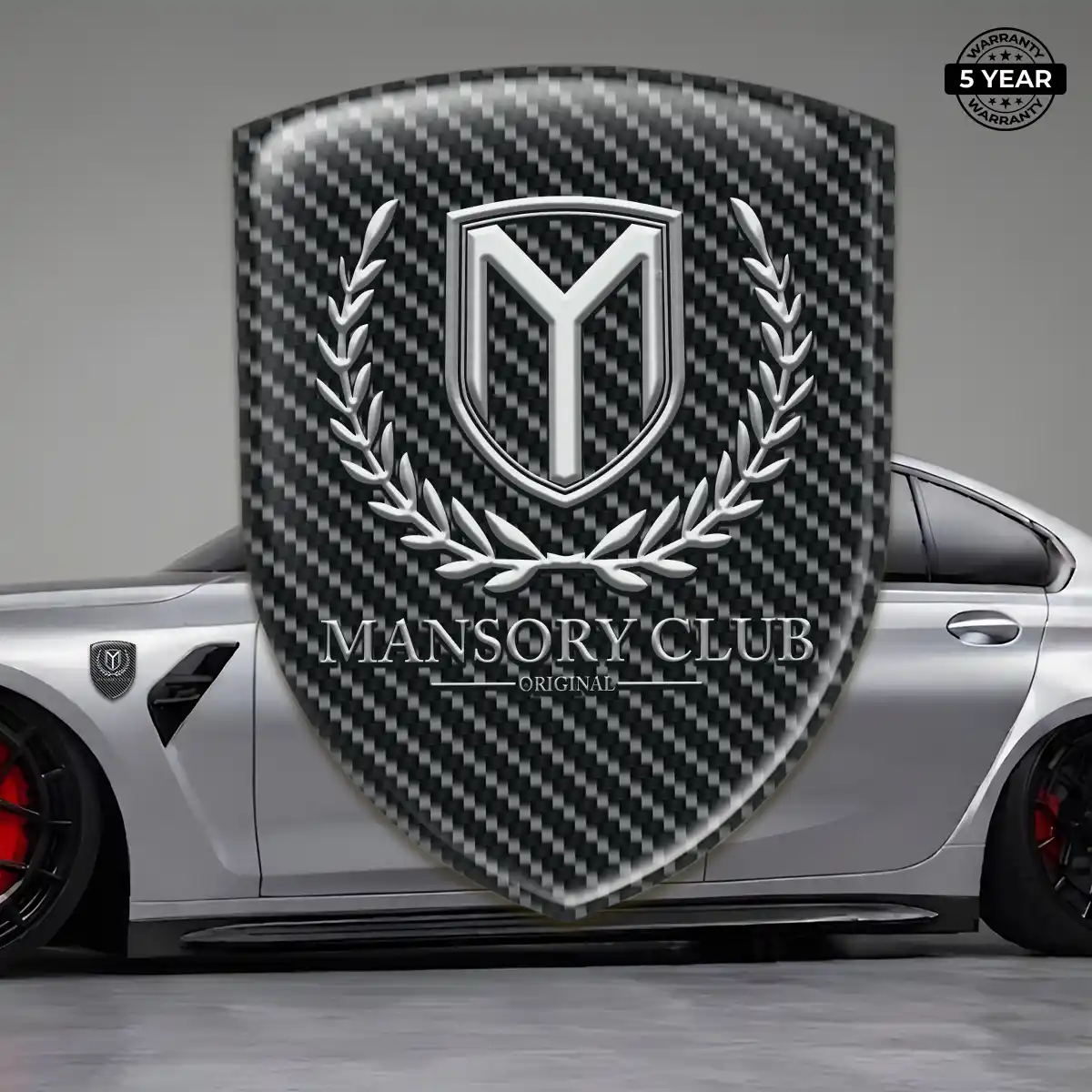 Mansory Emblem Logo Badge Interior Luxe