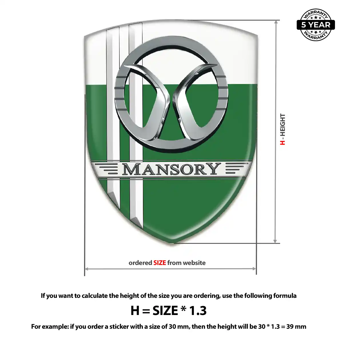 Mansory Emblem Logo Badge Refined Design