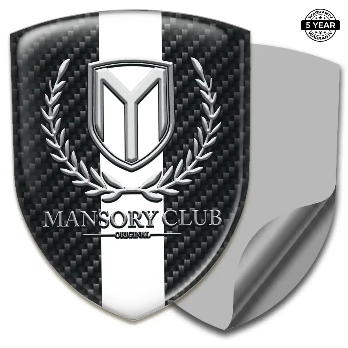 Mansory Emblem Logo Badge Resin Luxe