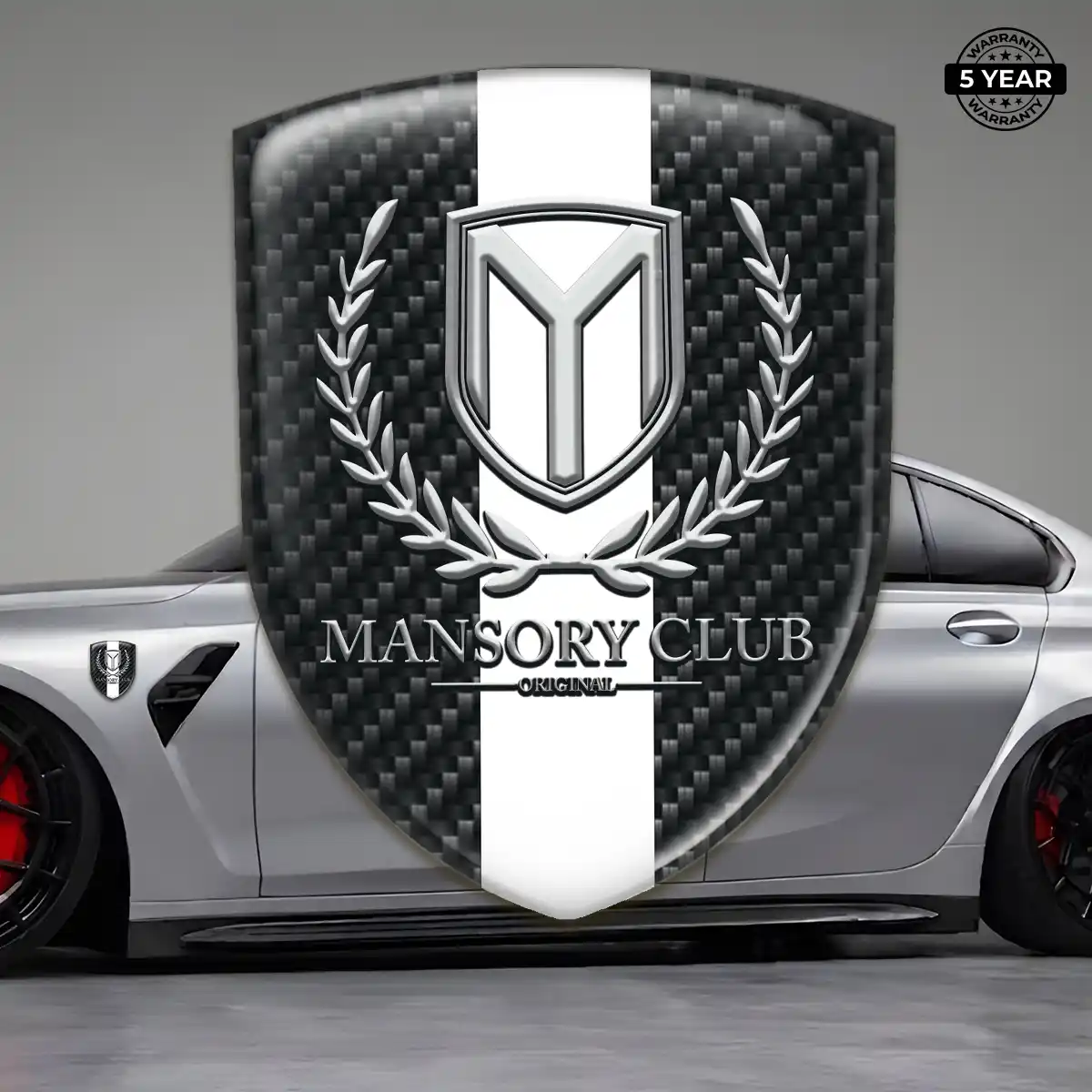 Mansory Emblem Logo Badge Resin Luxe