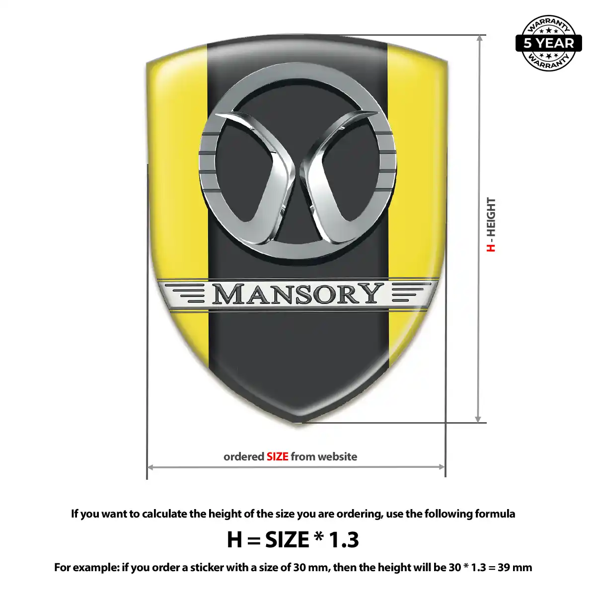 Mansory Emblem Logo Prestige Line