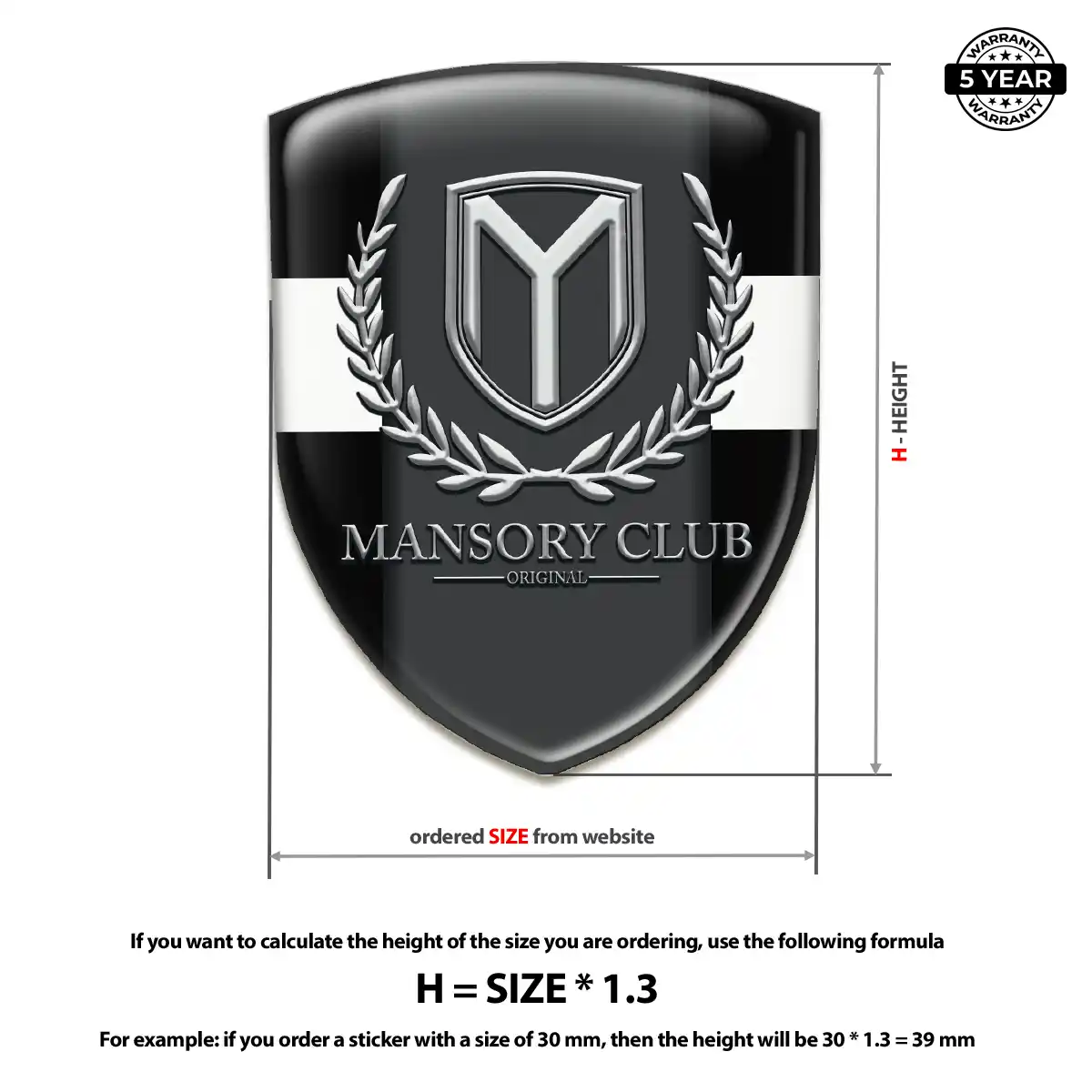 Mansory Emblem Logo Superior Craft