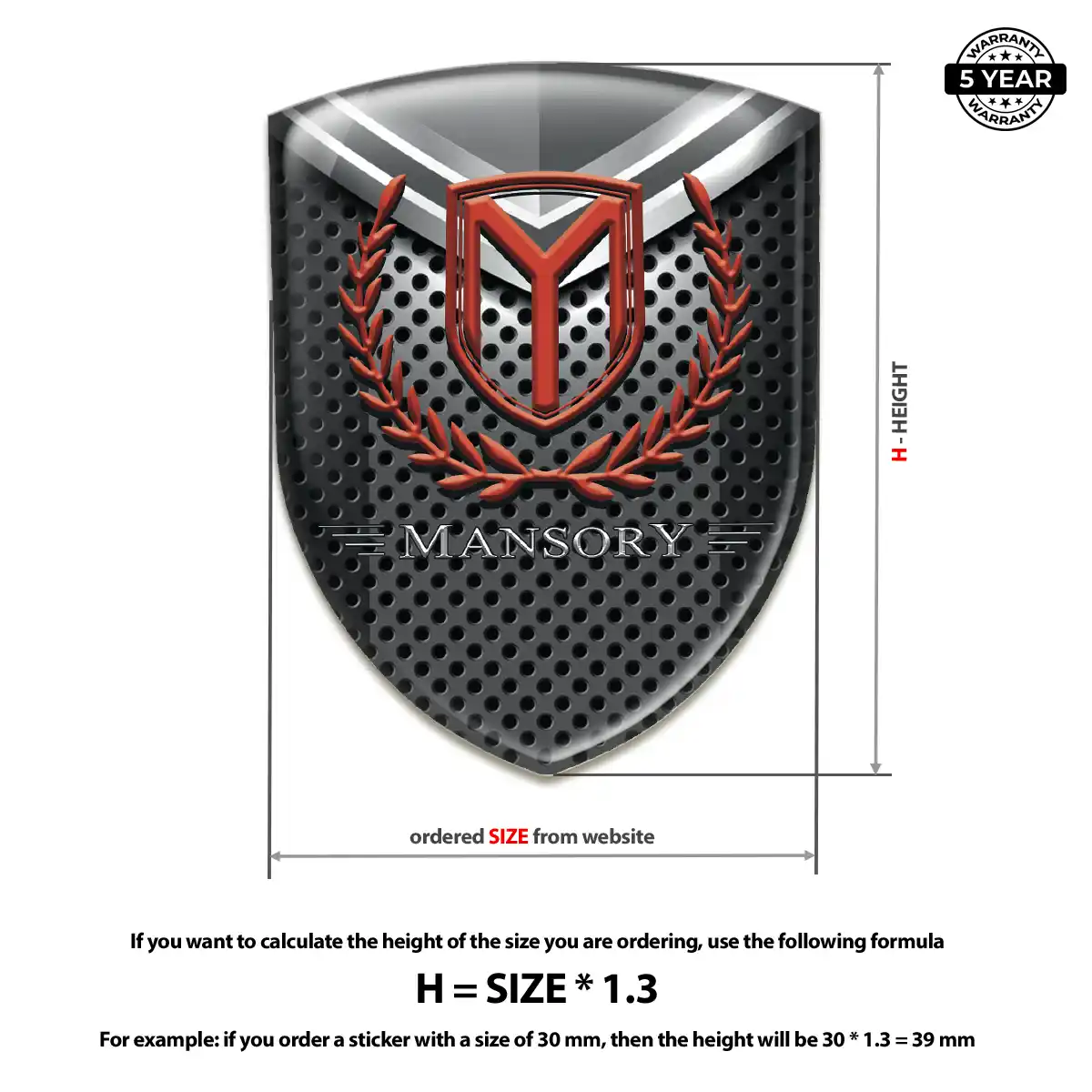 Mansory Emblem Resin Elite