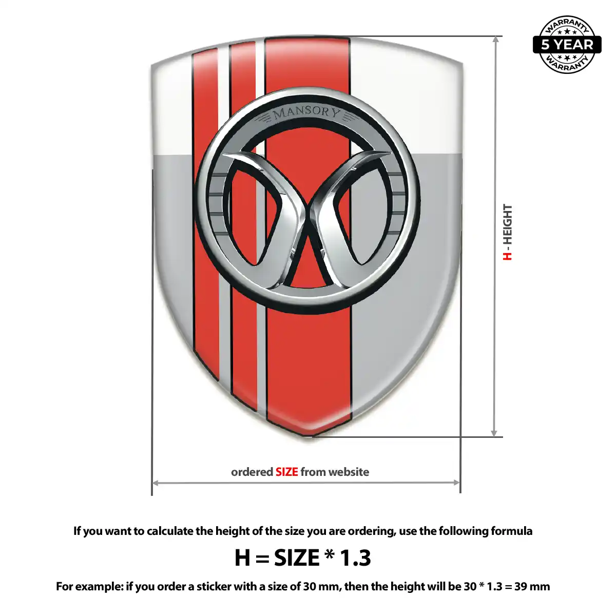 Mansory Emblem Shield Resin Elite