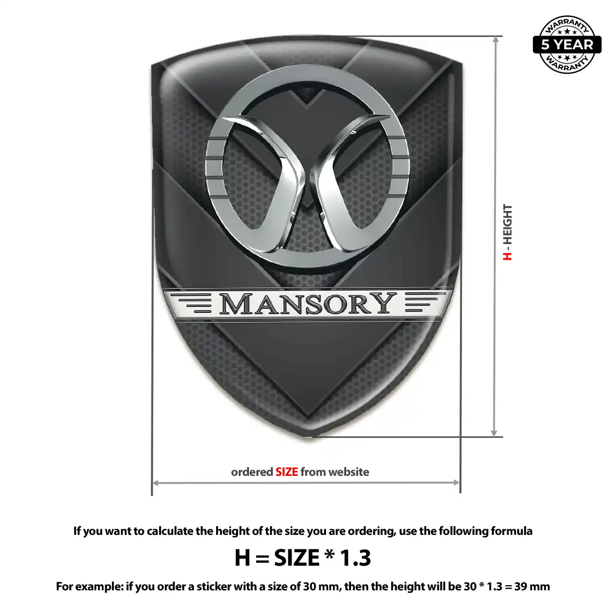 Mansory Emblem Shield Signature Grade