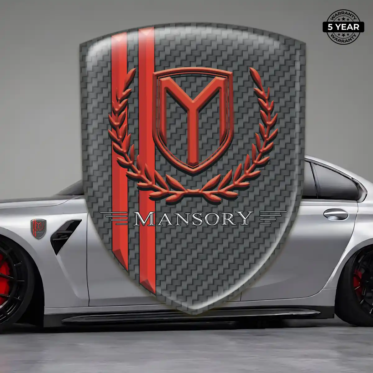 Mansory Emblem Shield Sleek Style