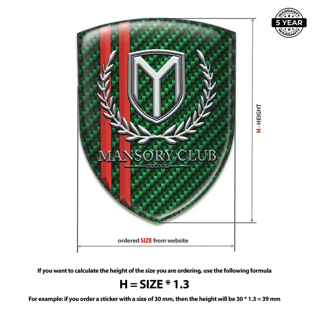 Mansory Emblem Shield Superior Craft