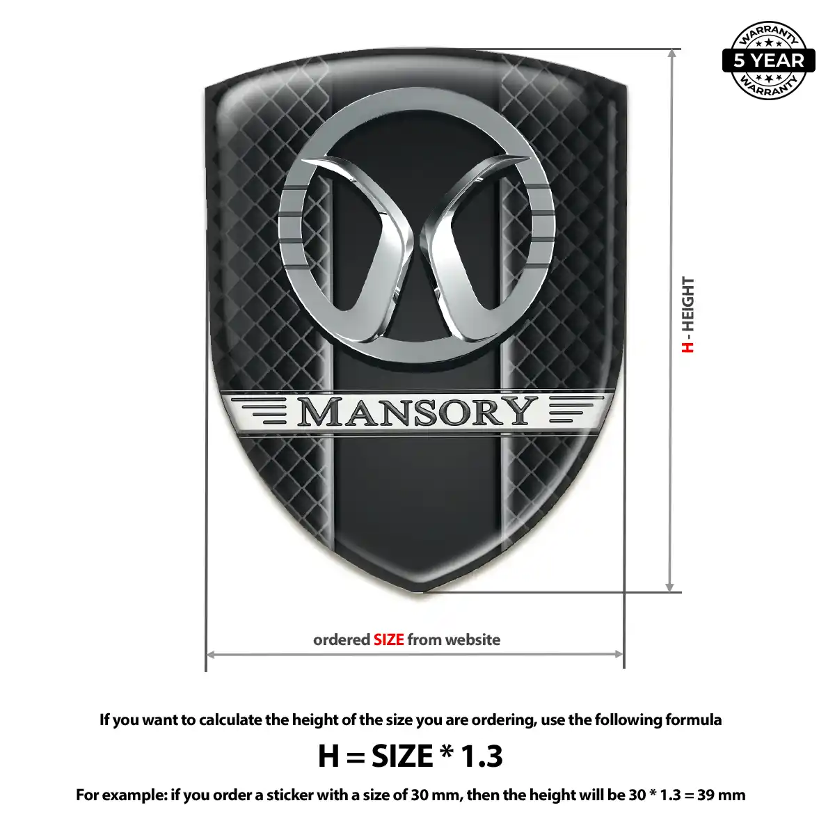 Mansory Emblem Silicone Deluxe Edition