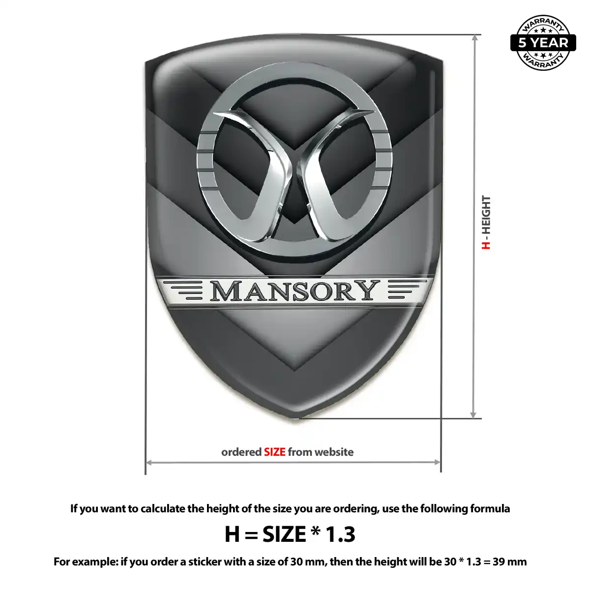 Mansory Emblem Silicone Elite Edition