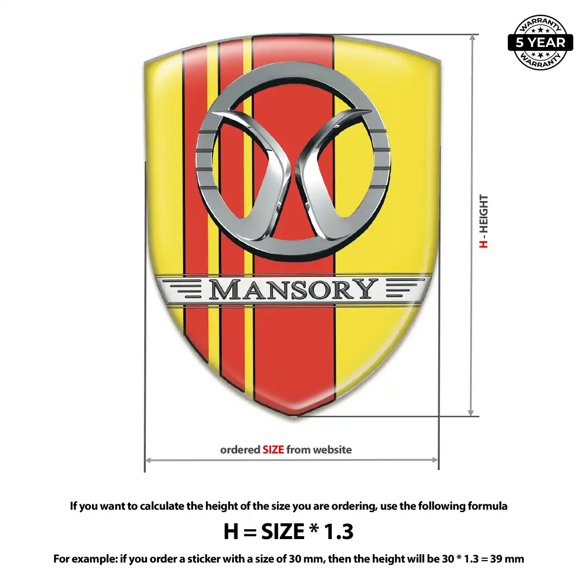 Mansory Emblem Silicone Interior Luxe