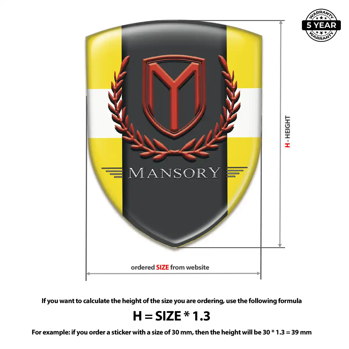 Mansory Emblem Silicone Noble Edition