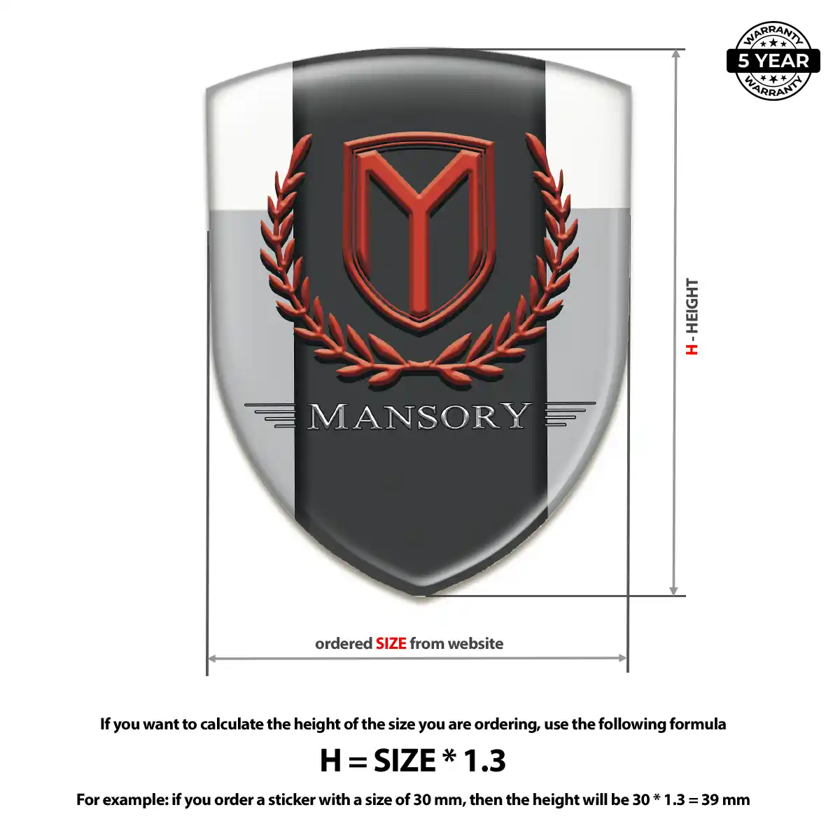 Mansory Emblem Silicone Opulent Line