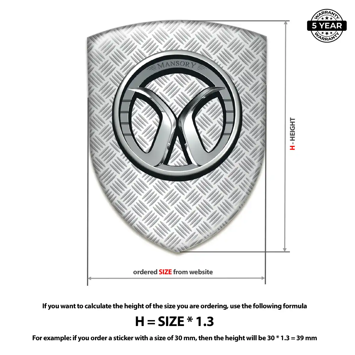 Mansory Emblem Silicone Prestige Line