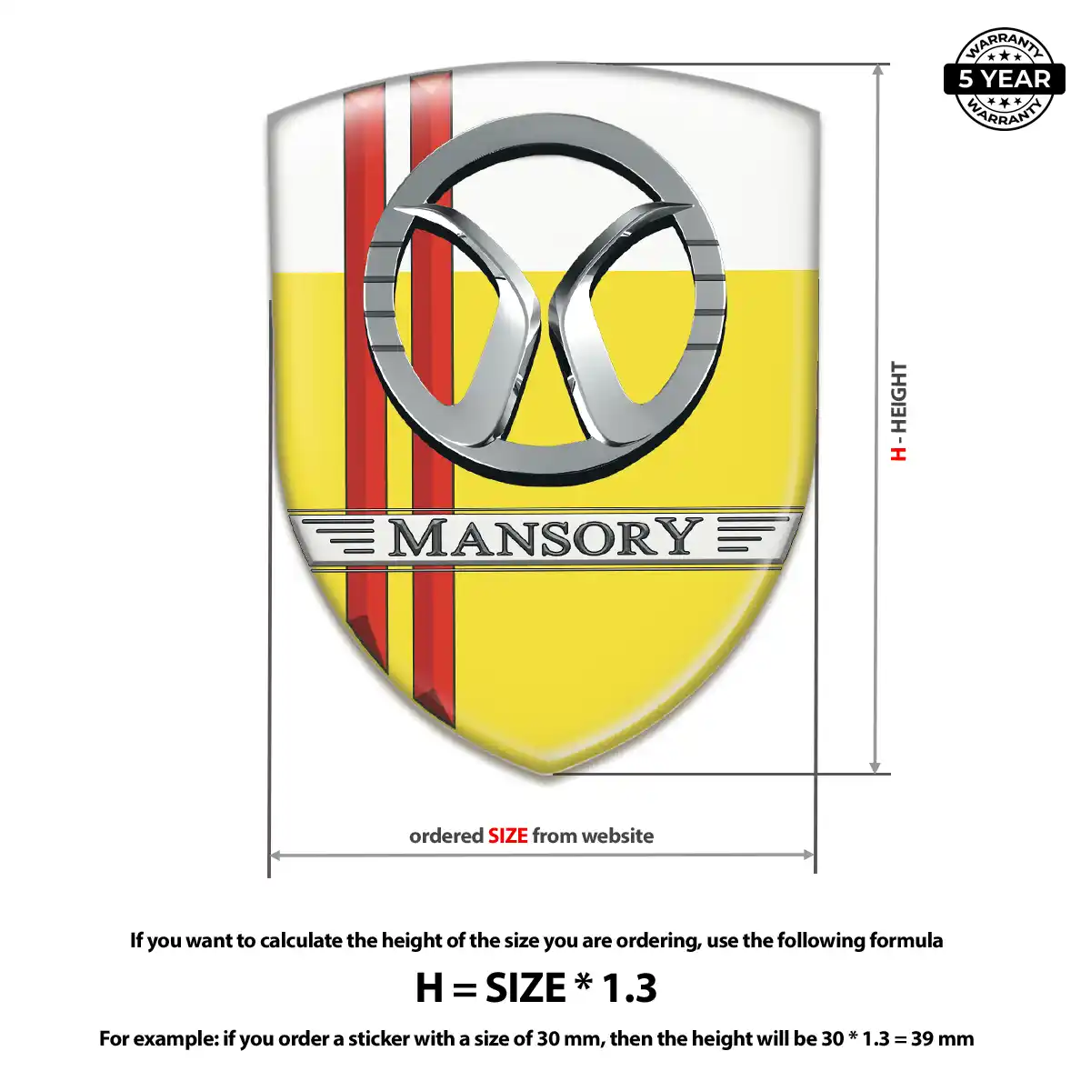 Mansory Emblem Silicone Refined Design