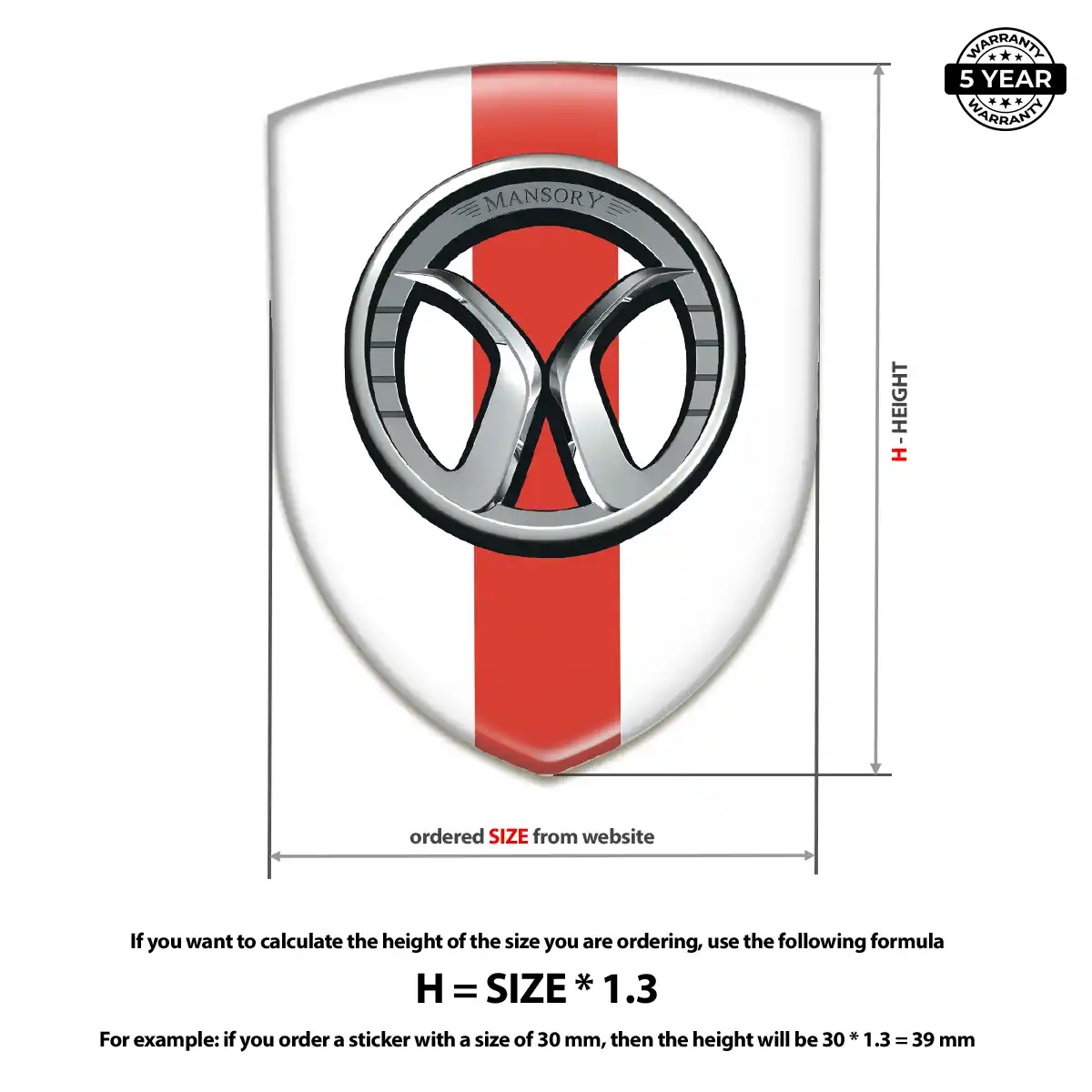 Mansory Emblem Silicone Signature Grade