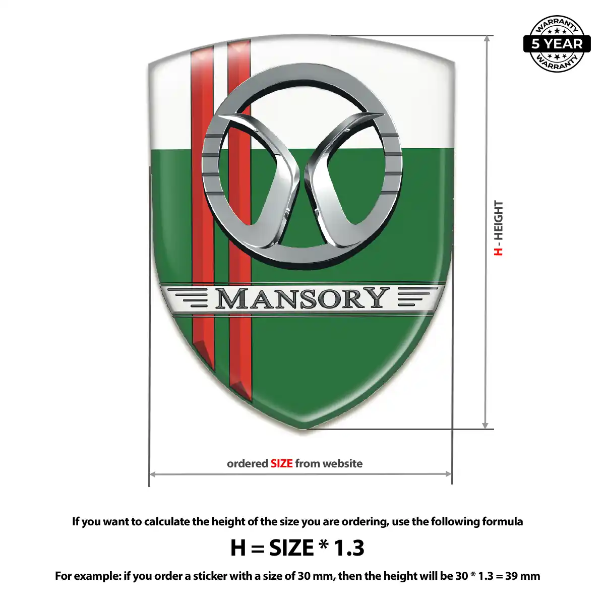 Mansory Emblem Silicone Sleek Style