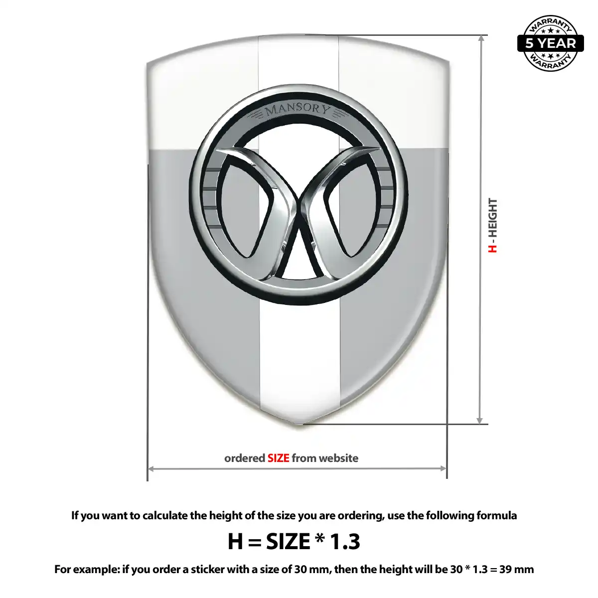 Mansory Emblem Silicone Superior Craft