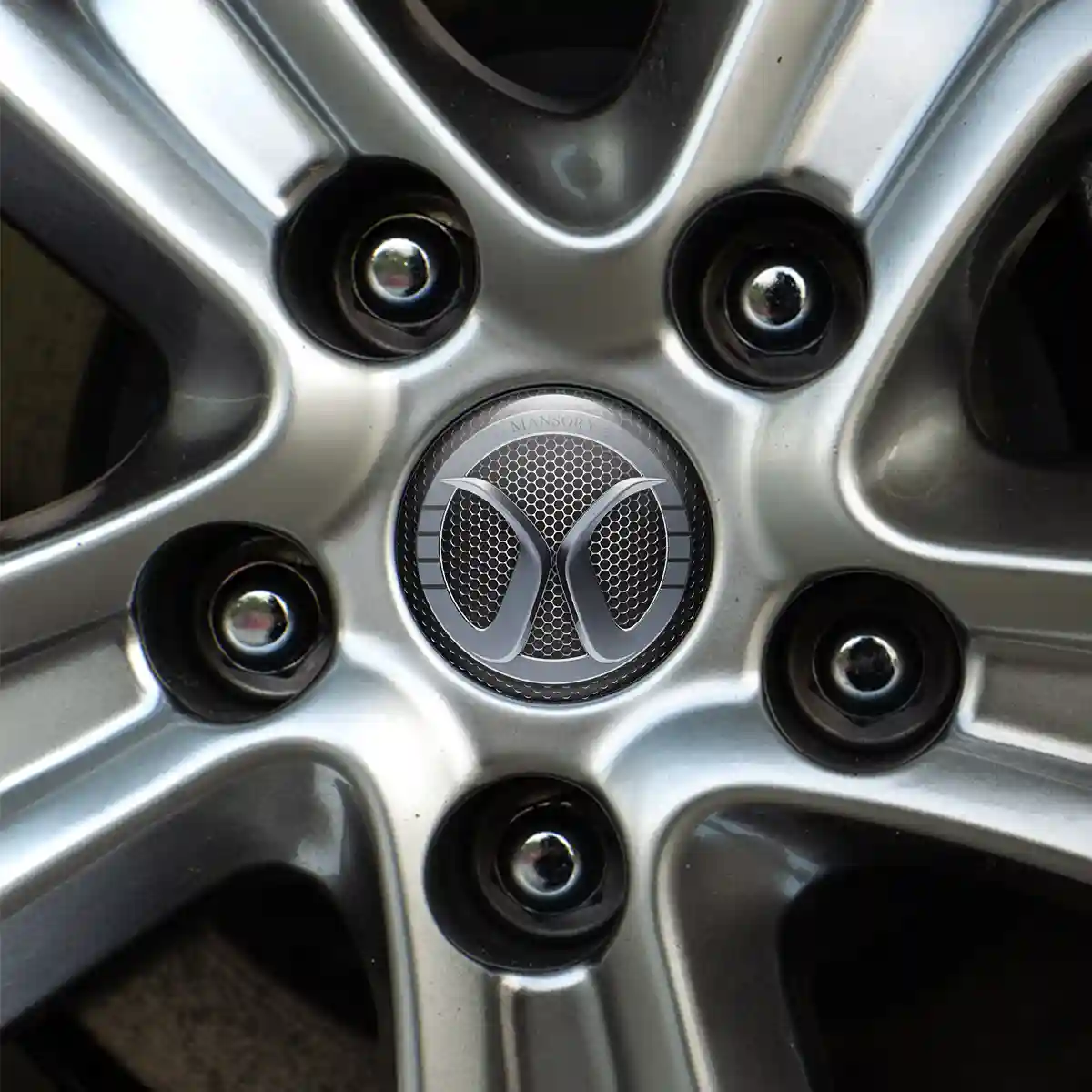 Mansory Emblem Wheel Center Caps Refined Design