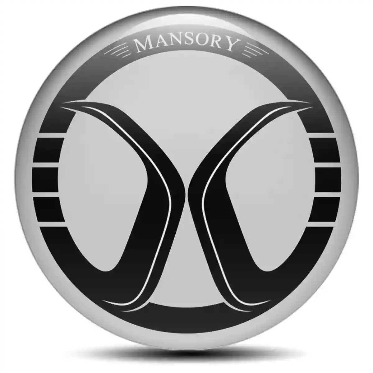Mansory Emblem Wheel Center Caps Self-Adhesive Sleek Style