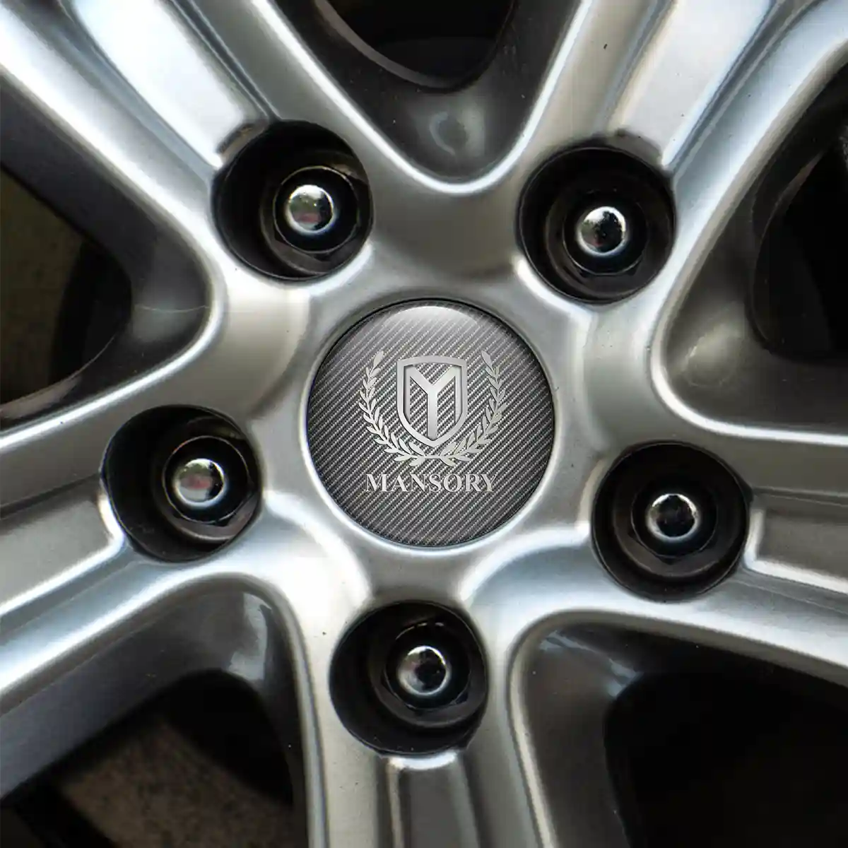Mansory Emblem Wheel Center Caps Sleek Style