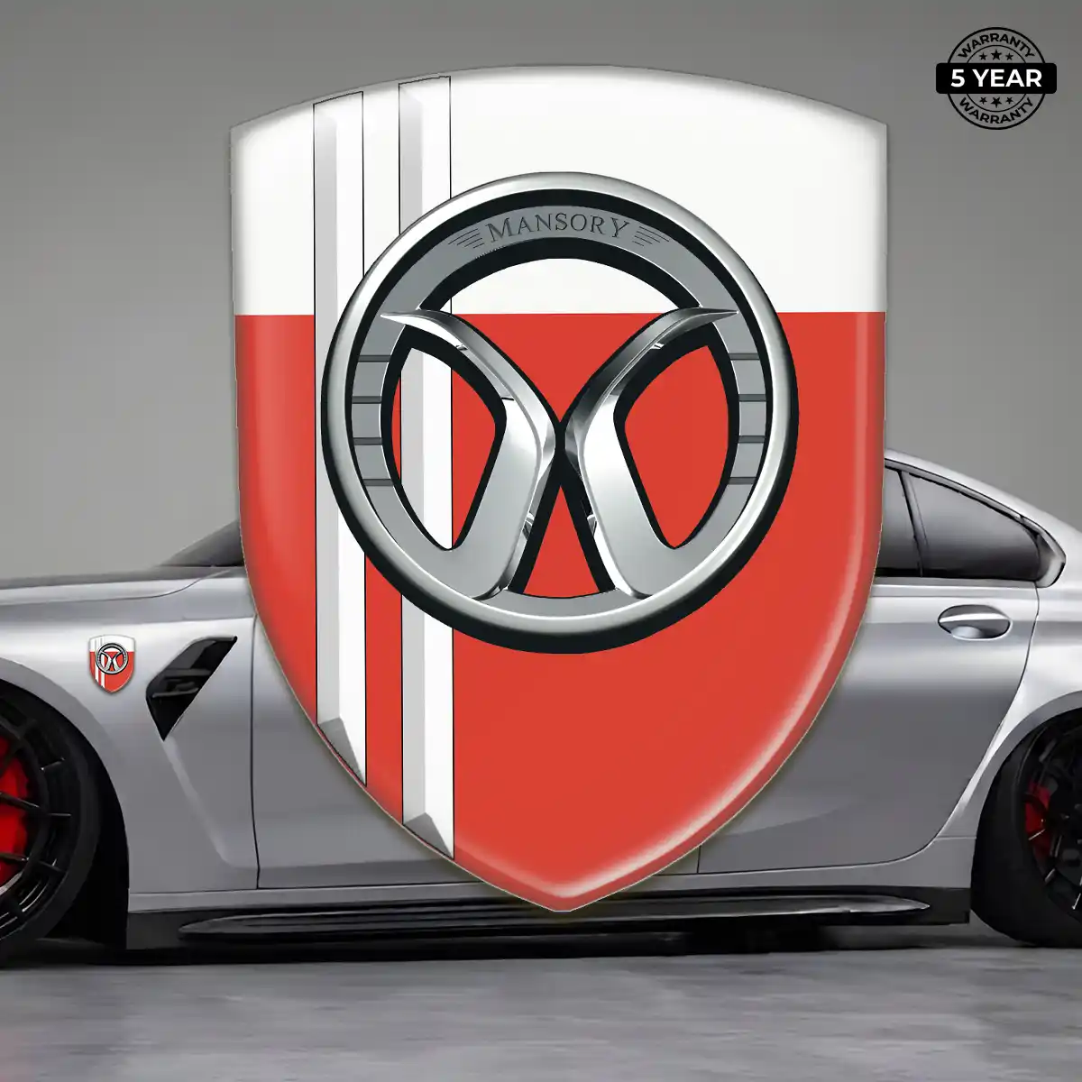 Mansory Epoxy Domed Sticker Sleek Style