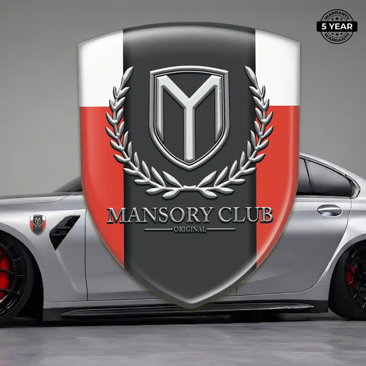 Mansory Gel Emblem Sticker Resin Luxe