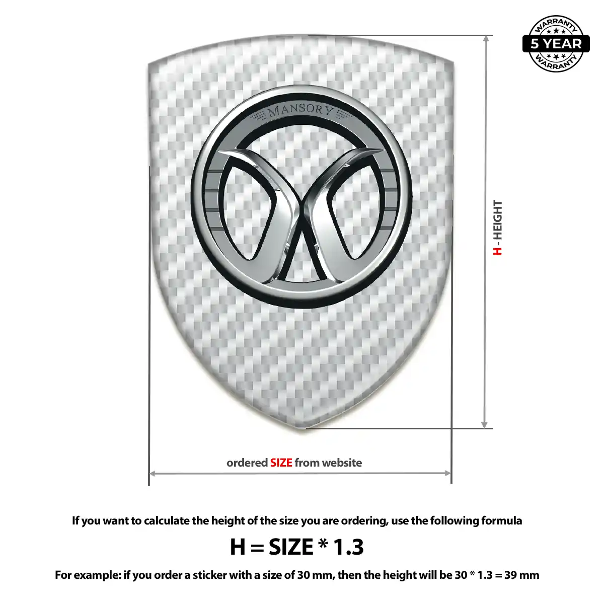 Mansory Logo Badge Deluxe Edition