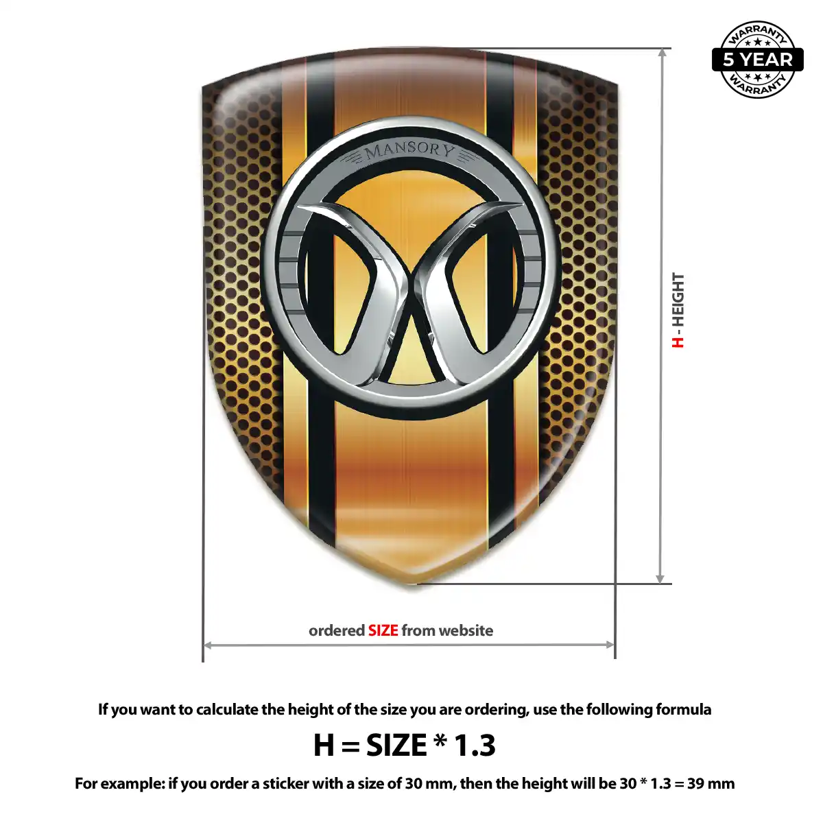 Mansory Logo Badge Elite Edition
