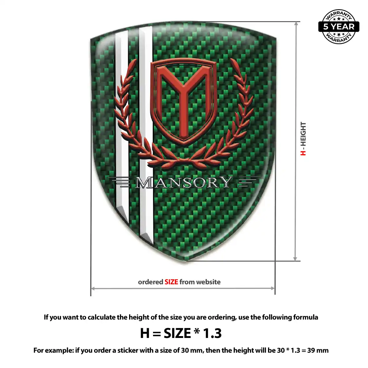 Mansory Logo Badge Interior Luxe