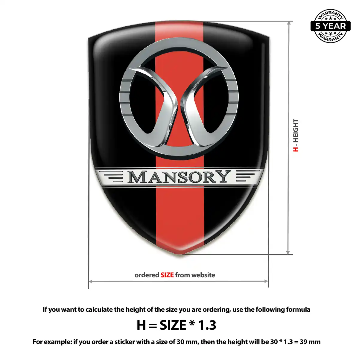 Mansory Logo Badge Prestige Line