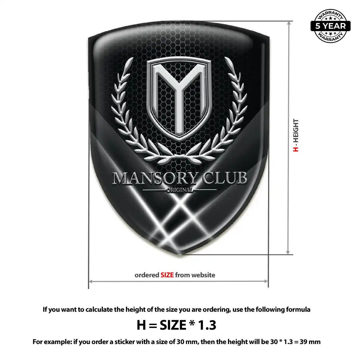 Mansory Logo Badge Refined Design